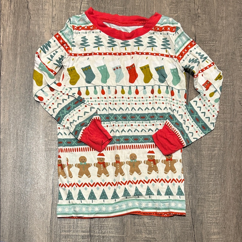 Little Sleepies Fair isle Festive Holiday Kids Pajamas - Picture 3 of 4
